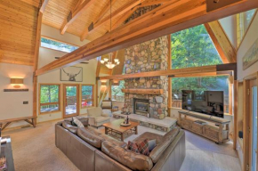 Spacious Alpine Cabin with Fireplace and Deck!
